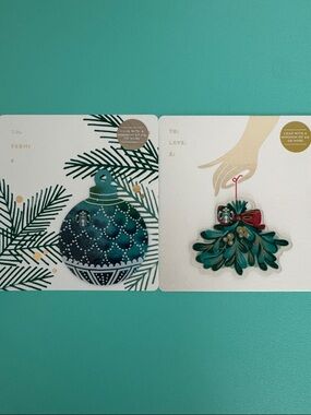 2 Starbucks Holiday Gift Cards